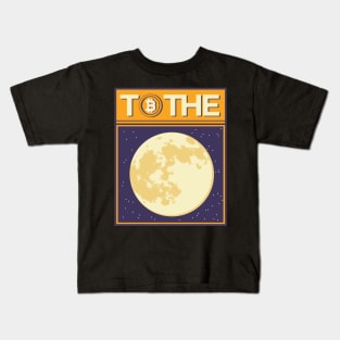 Bitcoin To The Moon Kids T-Shirt